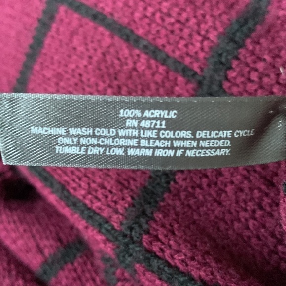 MASSINI Long Wine & Black Cardigan Siza M - Picture 7 of 7